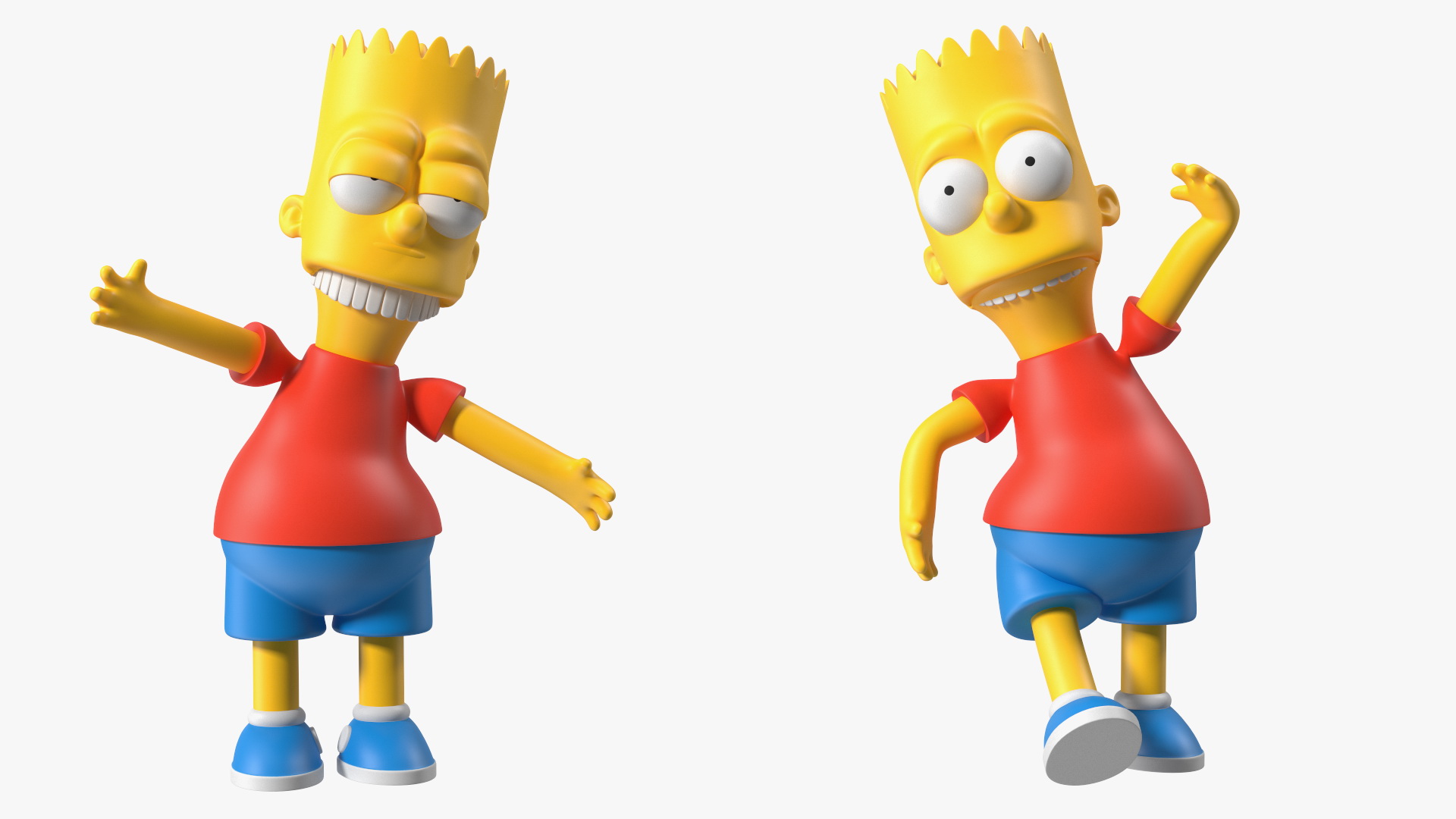 3D Bart Simpson Character Rigged for Maya model