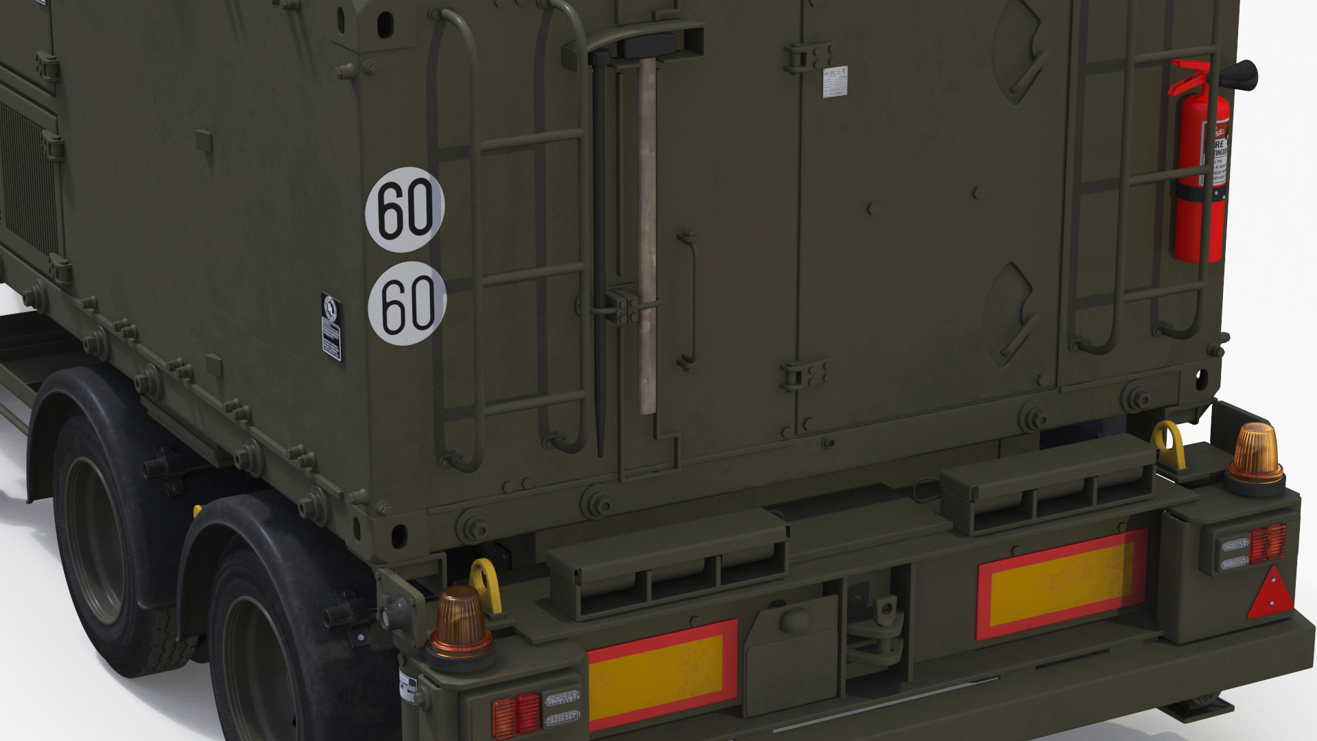 3D Military Truck with Missile System Crotale NG Rigged for Cinema 4D