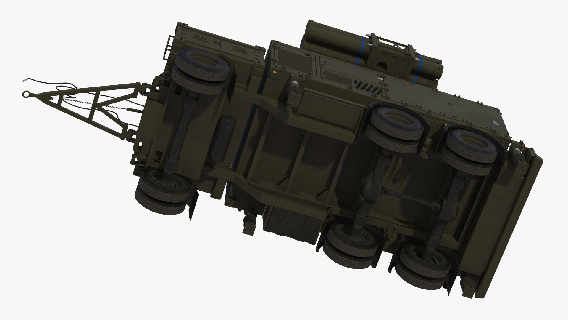 3D Military Truck with Missile System Crotale NG Rigged for Cinema 4D