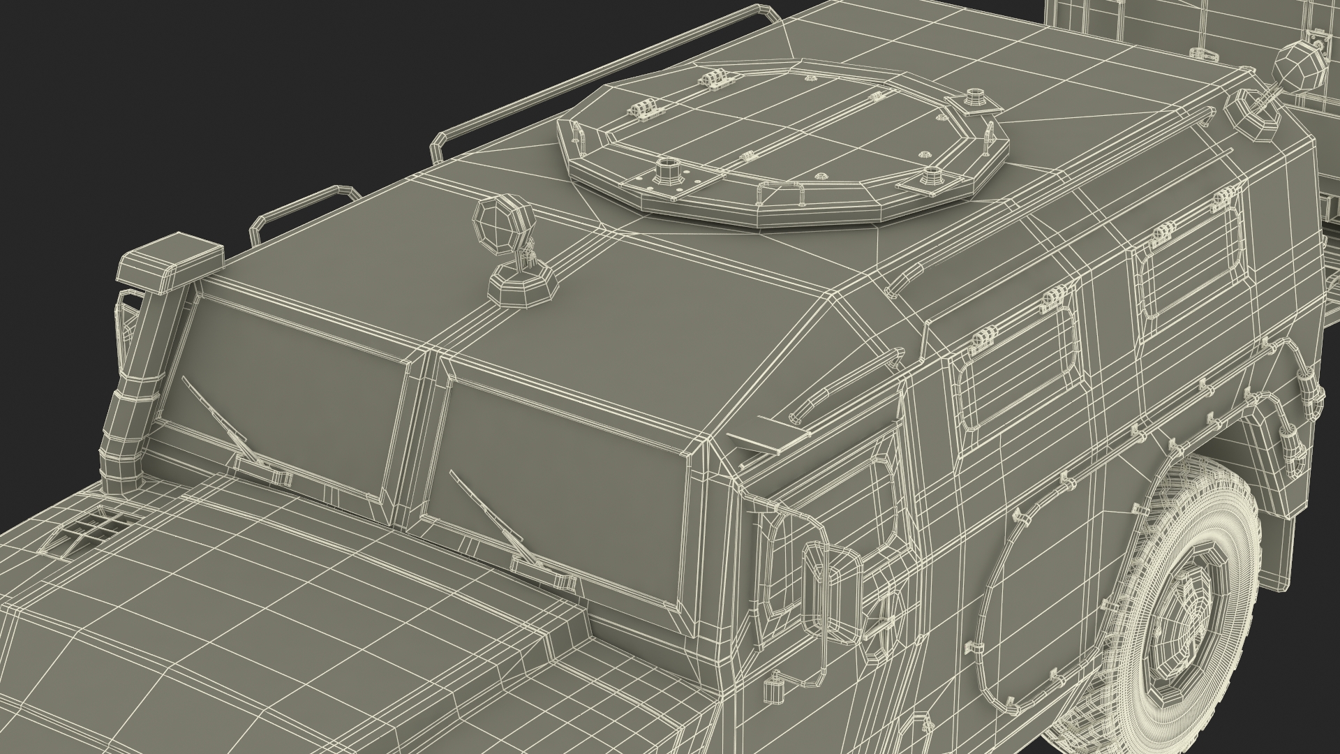 3D Military Truck with Missile System Crotale NG Rigged for Cinema 4D
