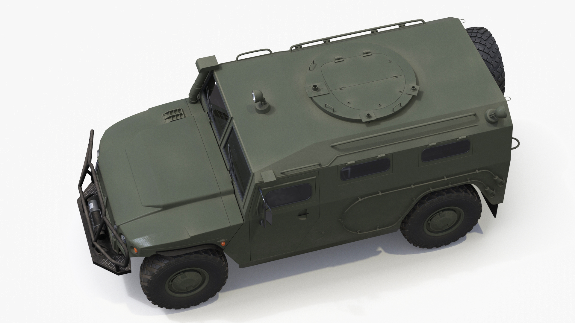 3D Military Truck with Missile System Crotale NG Rigged for Cinema 4D
