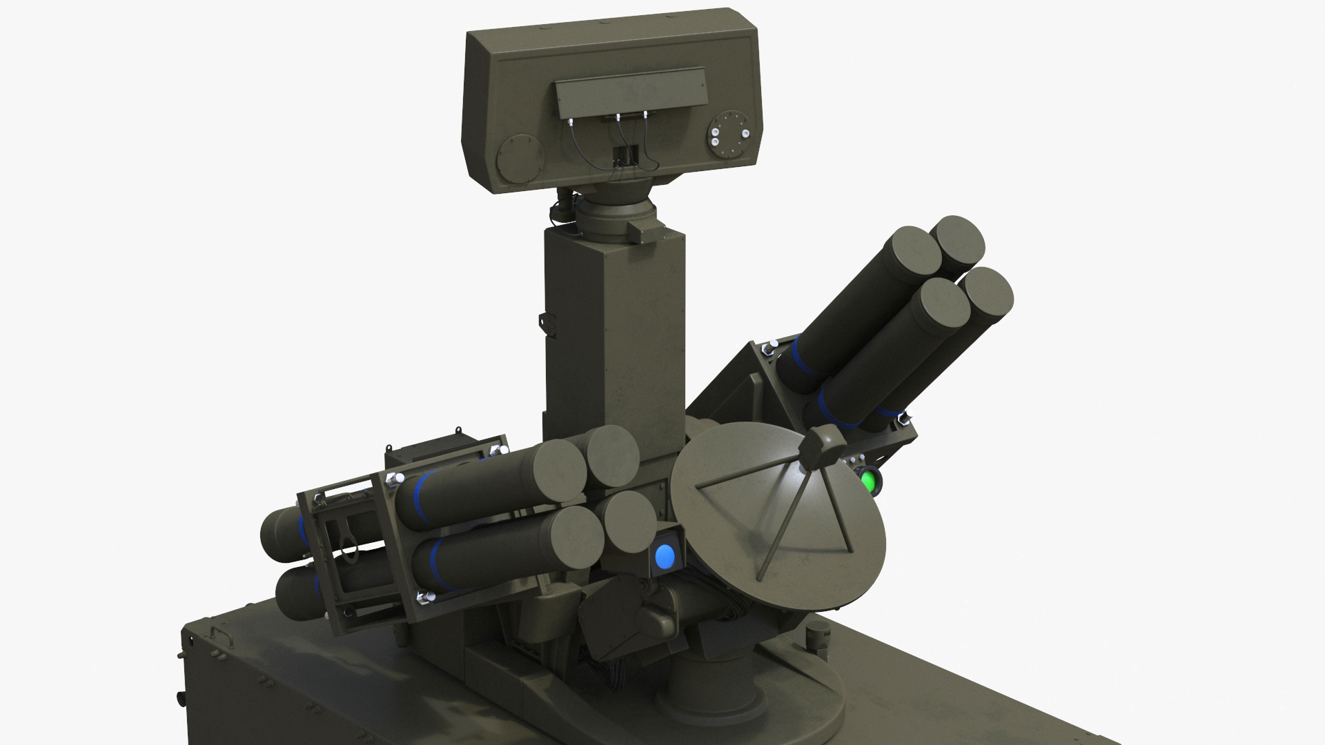 3D Military Truck with Missile System Crotale NG Rigged for Cinema 4D