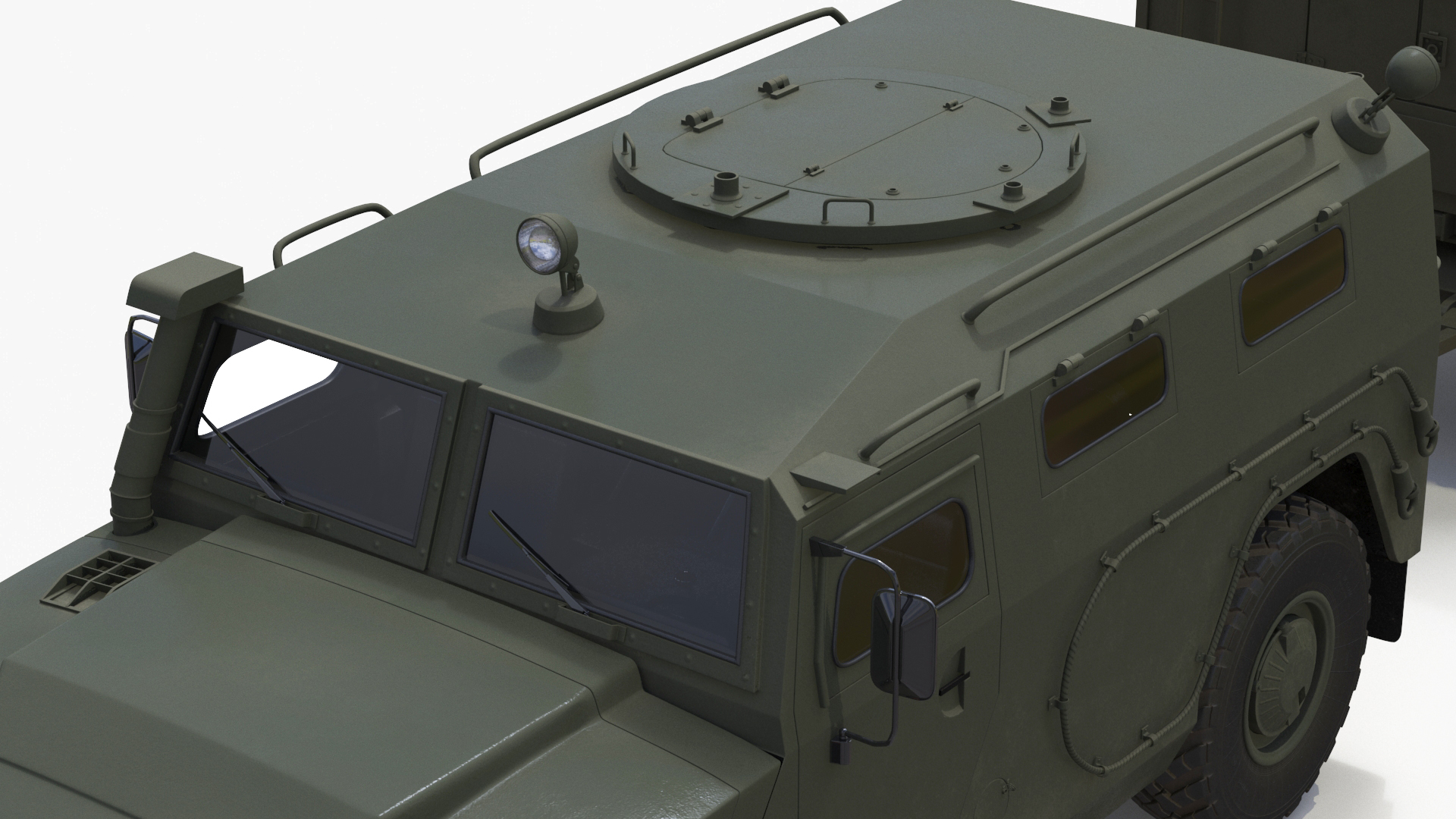 3D Military Truck with Missile System Crotale NG Rigged for Cinema 4D