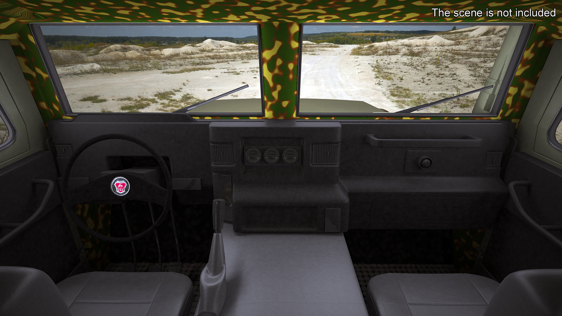 3D Military Truck with Missile System Crotale NG Rigged for Cinema 4D