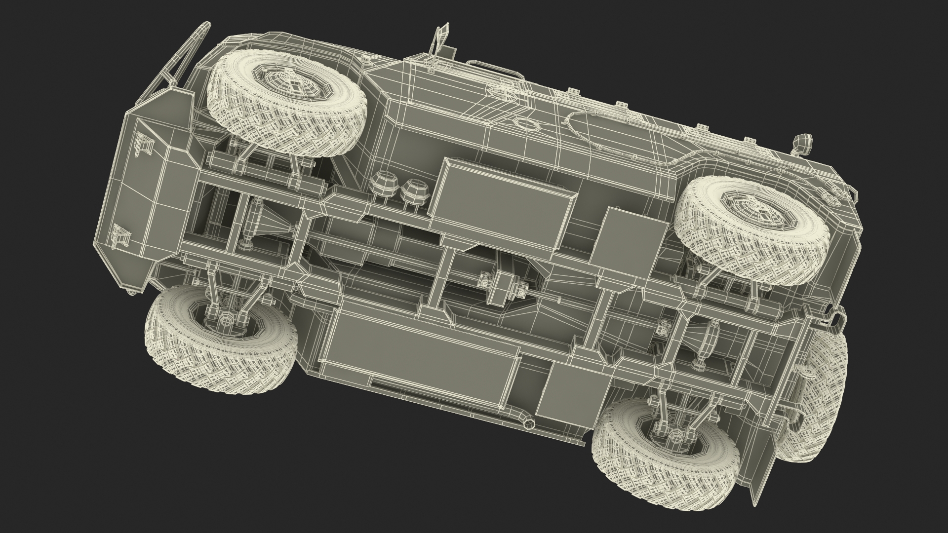 3D Military Truck with Missile System Crotale NG Rigged for Cinema 4D
