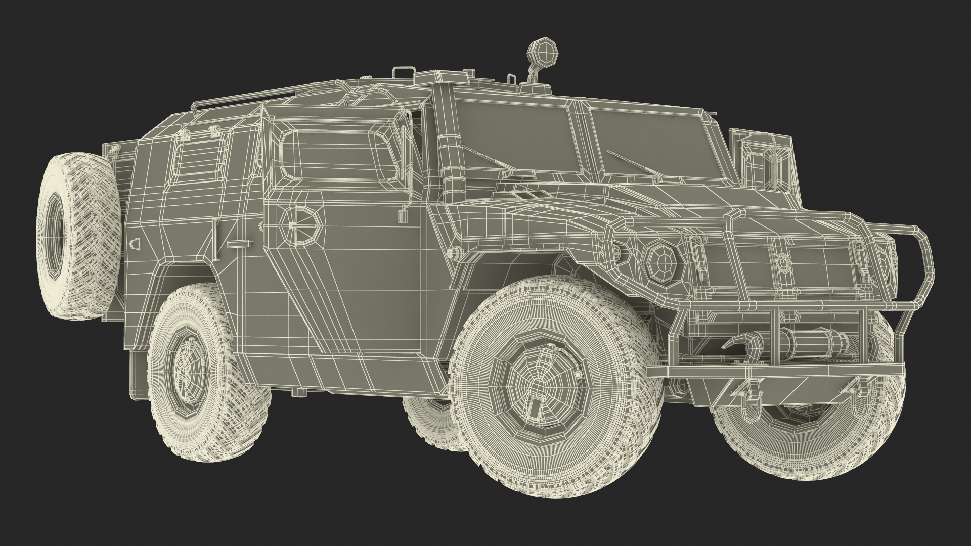 3D Military Truck with Missile System Crotale NG Rigged for Cinema 4D
