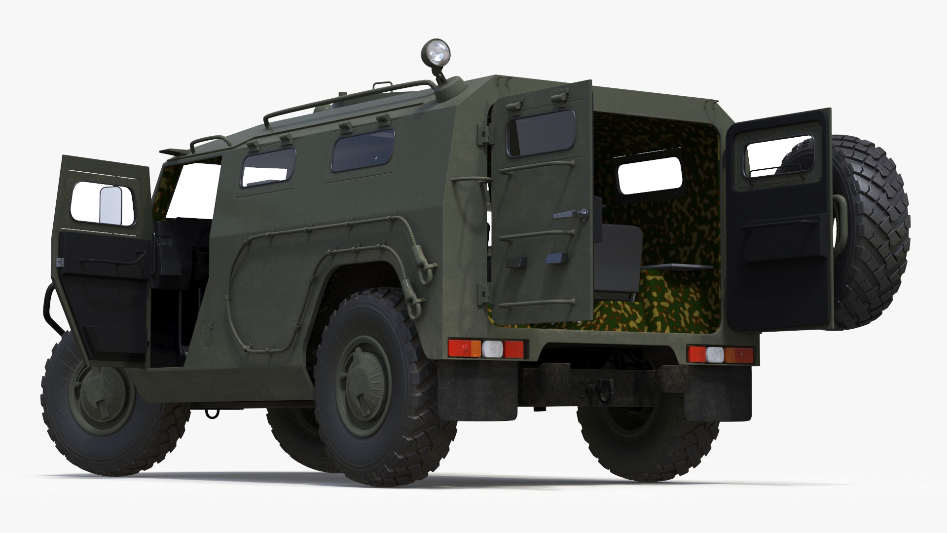 3D Military Truck with Missile System Crotale NG Rigged for Cinema 4D