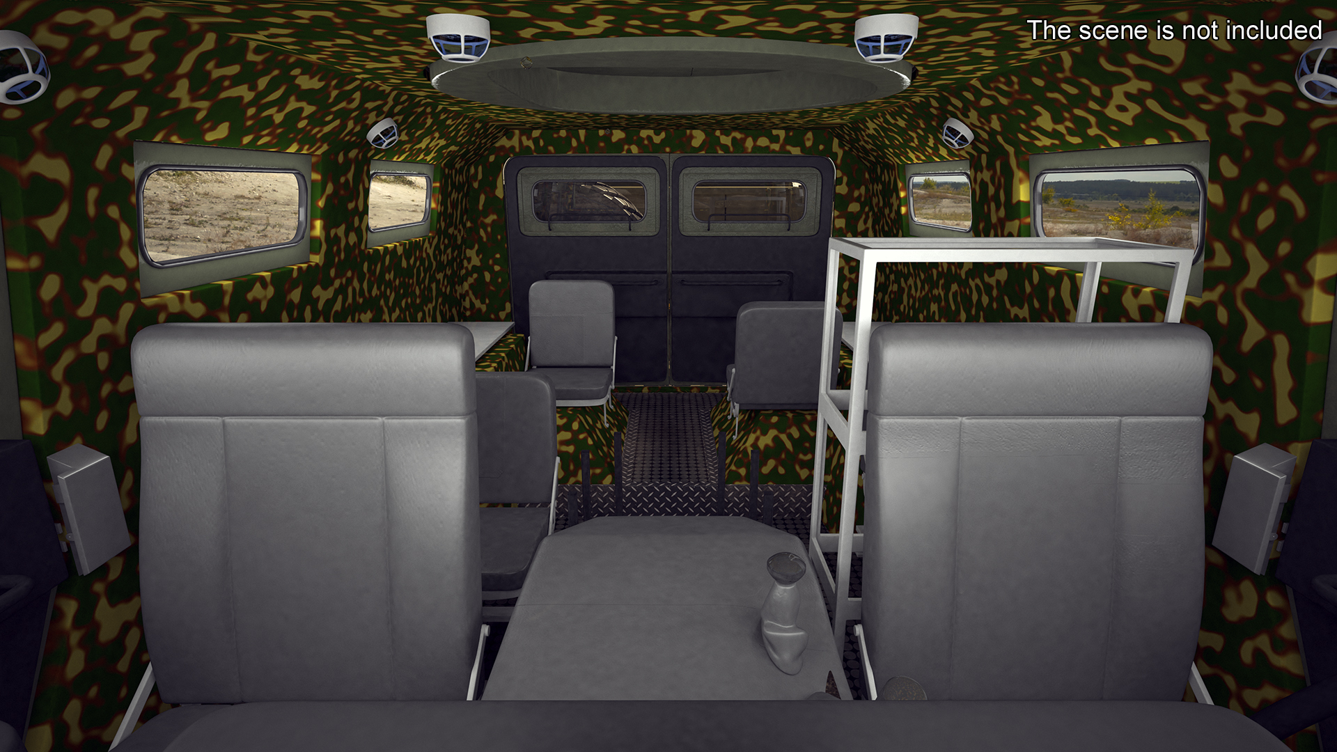3D Military Truck with Missile System Crotale NG Rigged for Cinema 4D