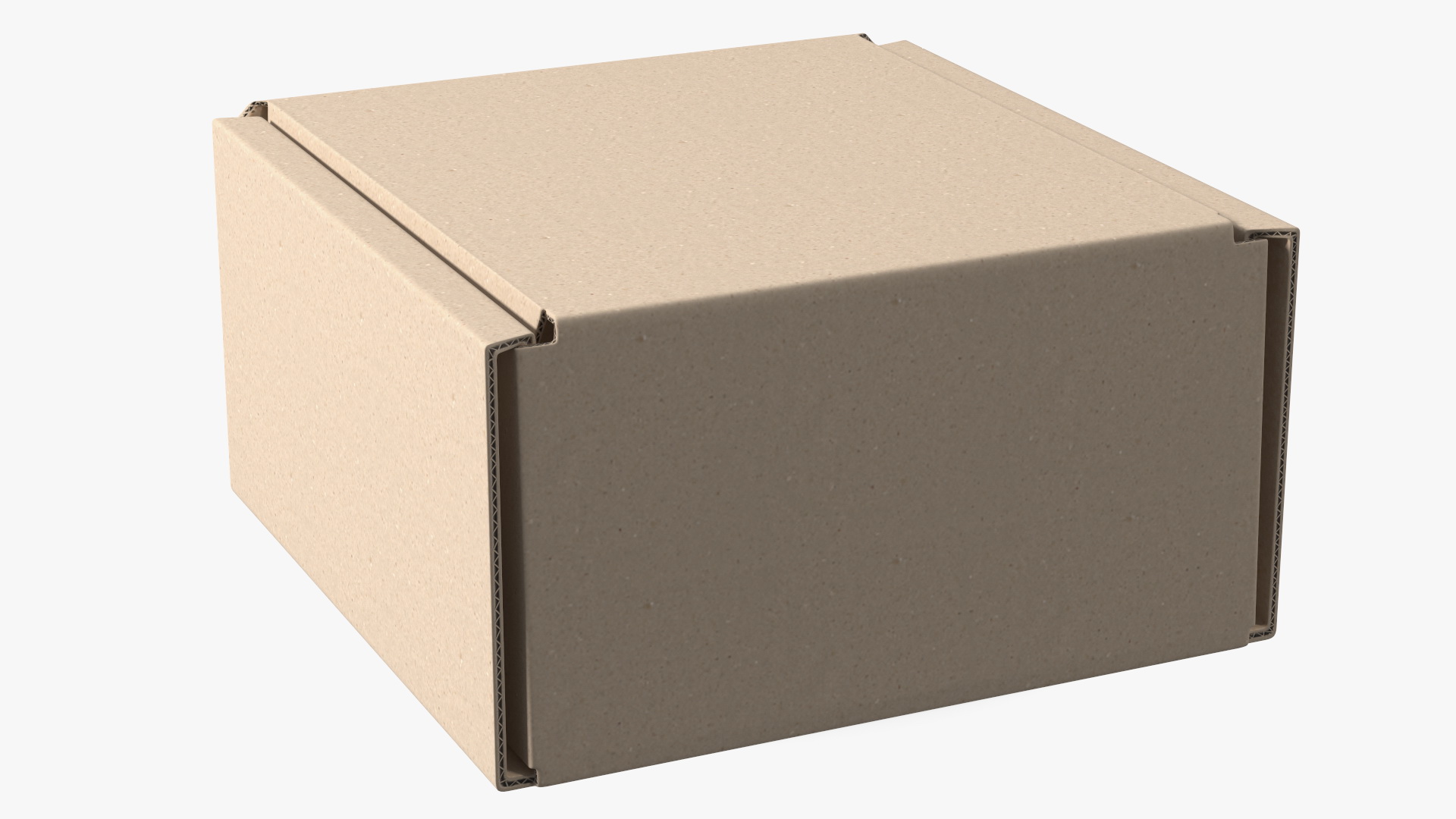 3D model Cardboard Box Closed