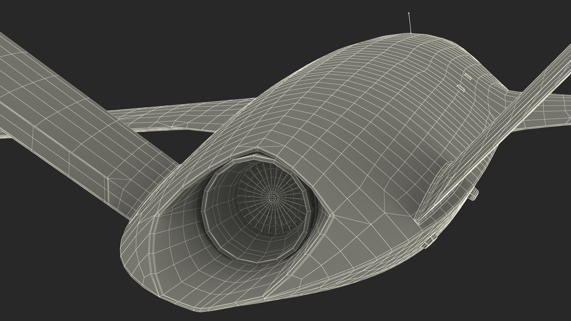 Valkyrie Kratos XQ-58 Combat Military Drone Rigged for Maya 3D model