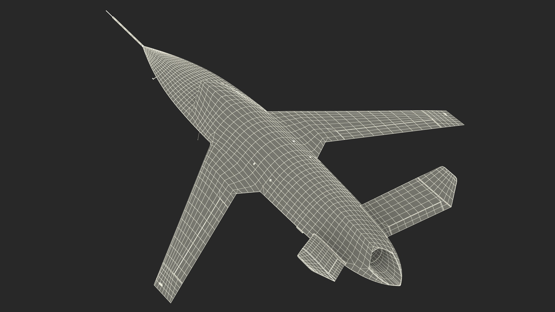 Valkyrie Kratos XQ-58 Combat Military Drone Rigged for Maya 3D model