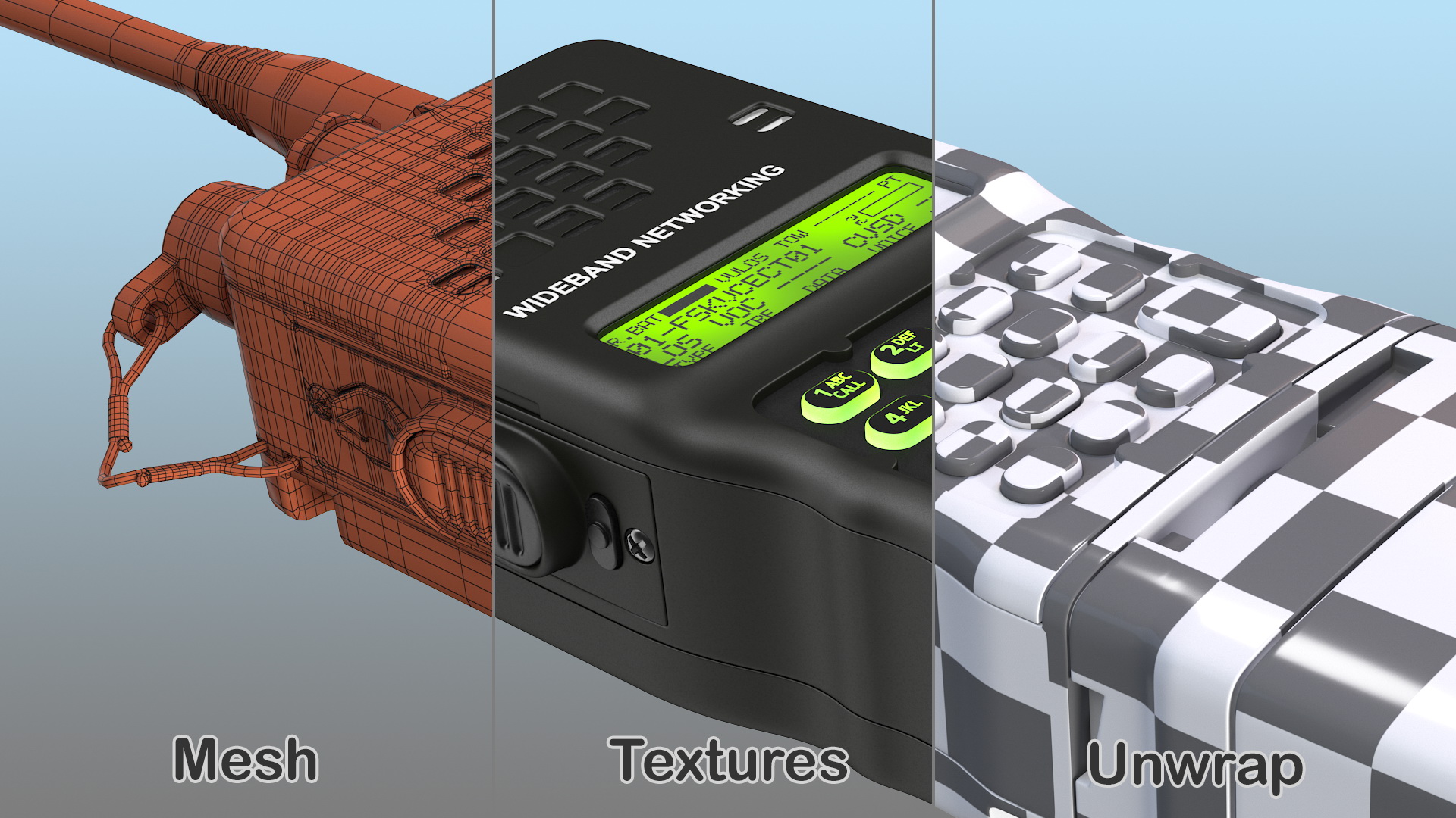 Military Walkie-Talkie 3D