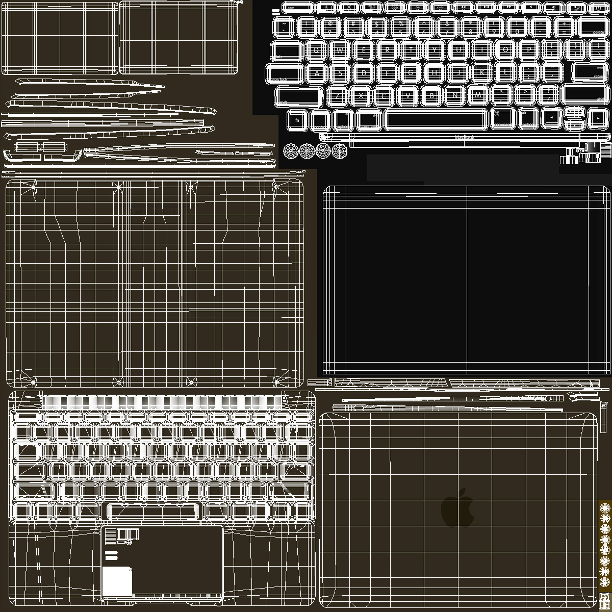 3D model Apple MacBook Laptop