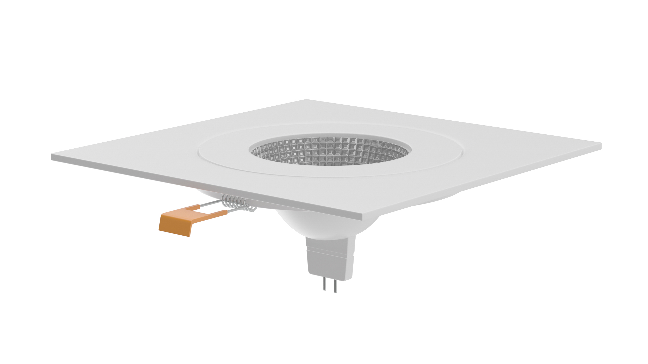 3D model Recessed Modular Ceiling Lamp White