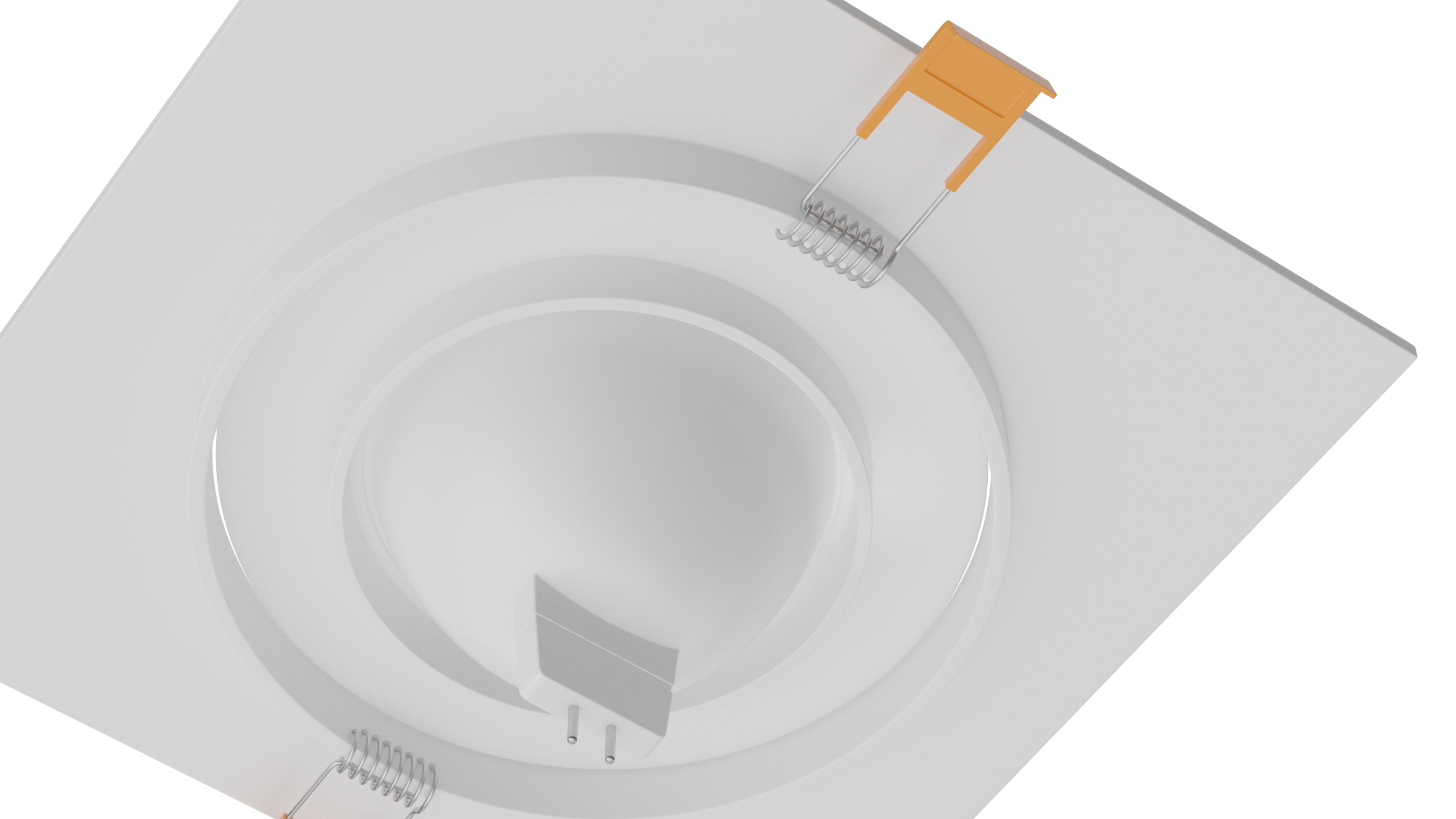 3D model Recessed Modular Ceiling Lamp White