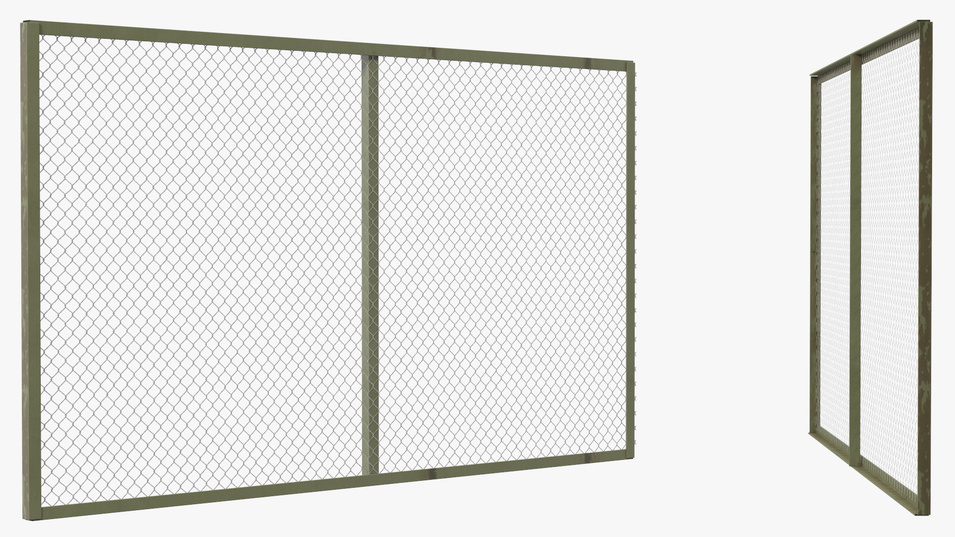 Traditional Wire Fence 3D
