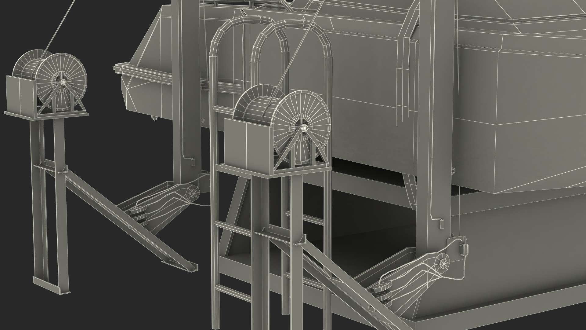 3D Boat Crane Lifting Motorboat model