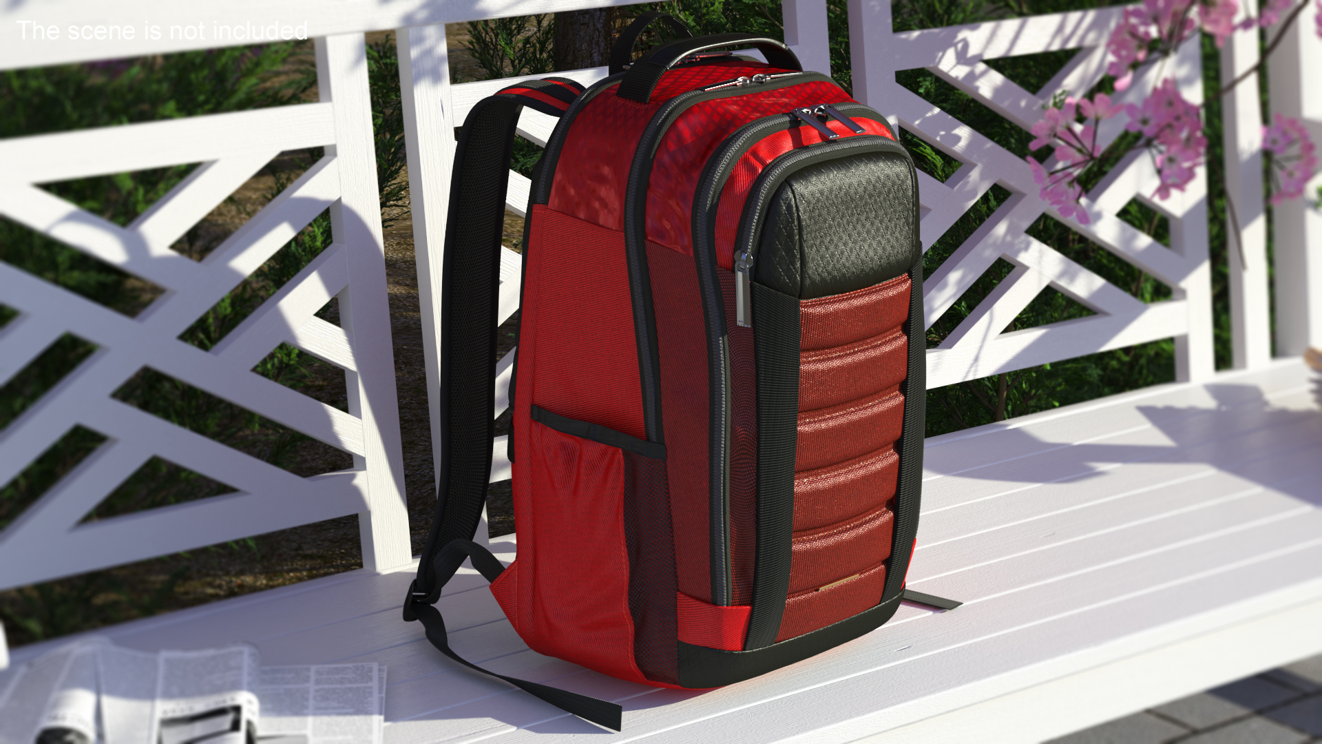 3D Travel Laptop Backpack Bag with USB Charger Port model