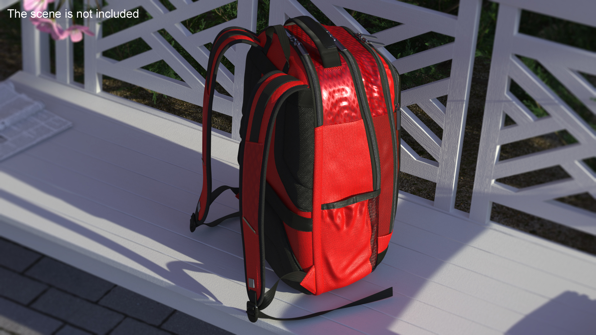 3D Travel Laptop Backpack Bag with USB Charger Port model