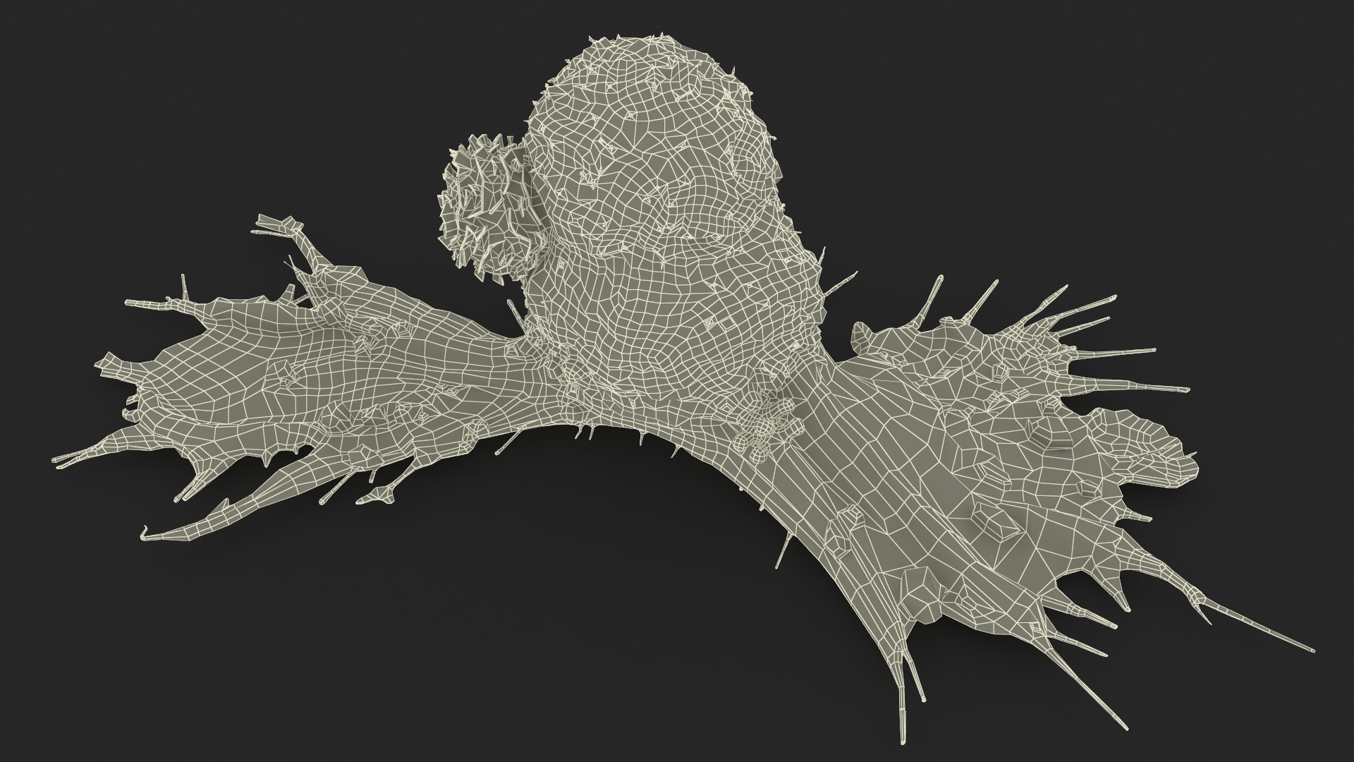 Cancer Cell with Lymphocyte 3D