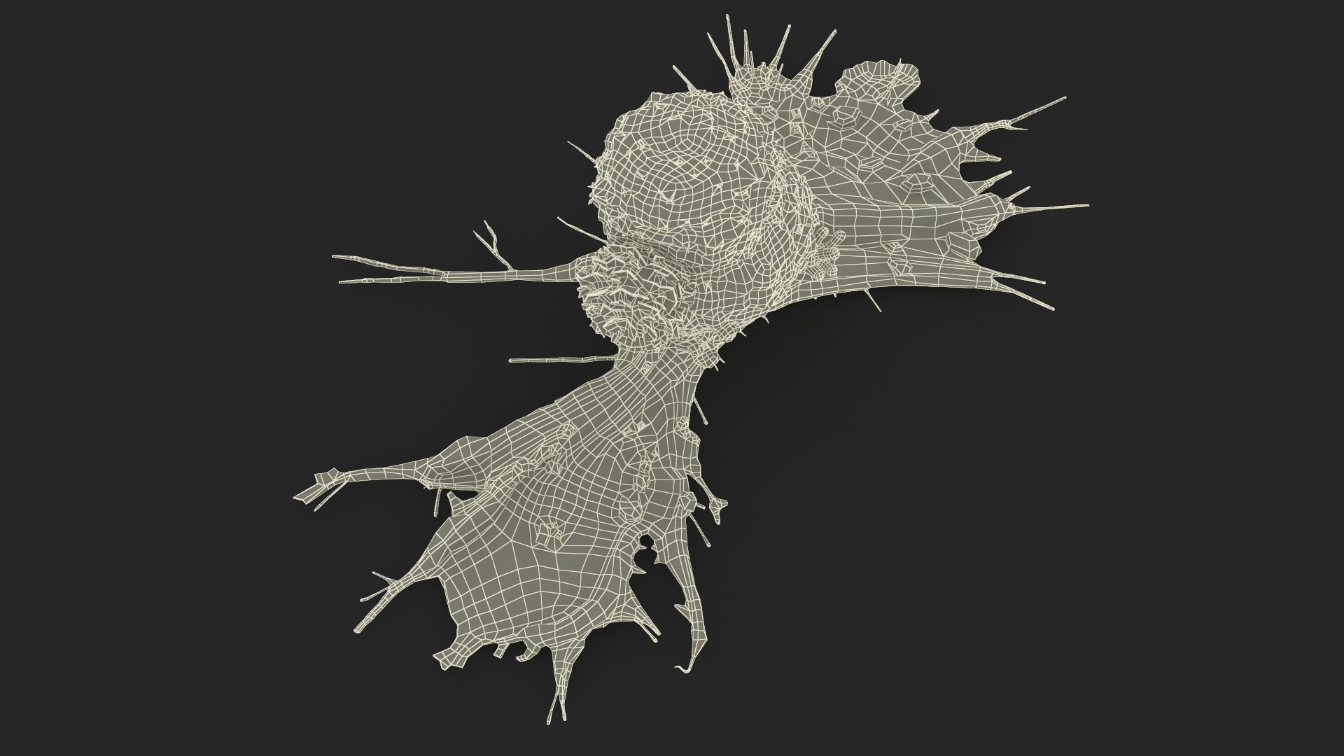 Cancer Cell with Lymphocyte 3D