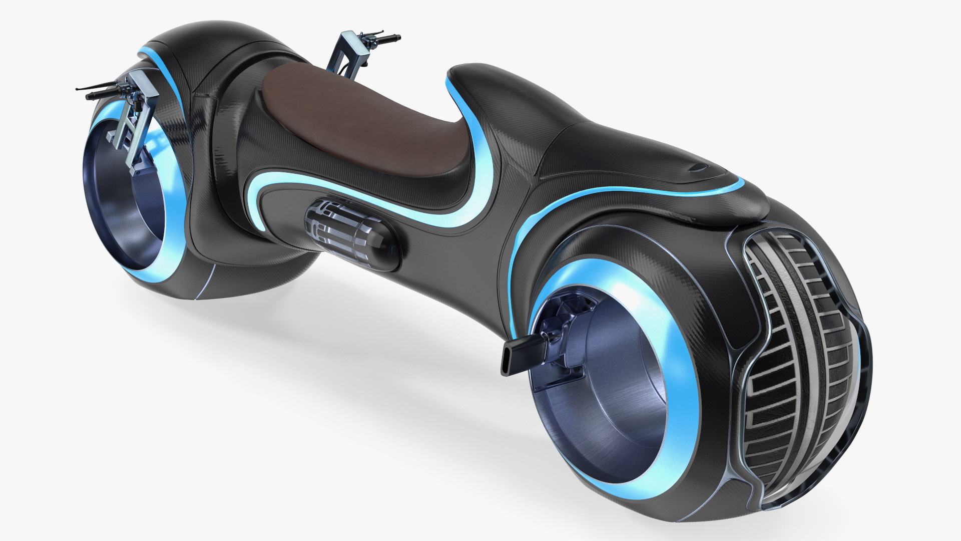 3D Futuristic Motorcycle Rigged model