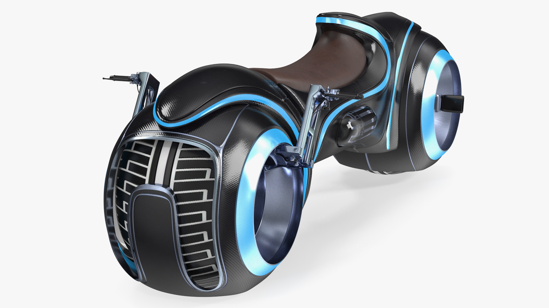 3D Futuristic Motorcycle Rigged model