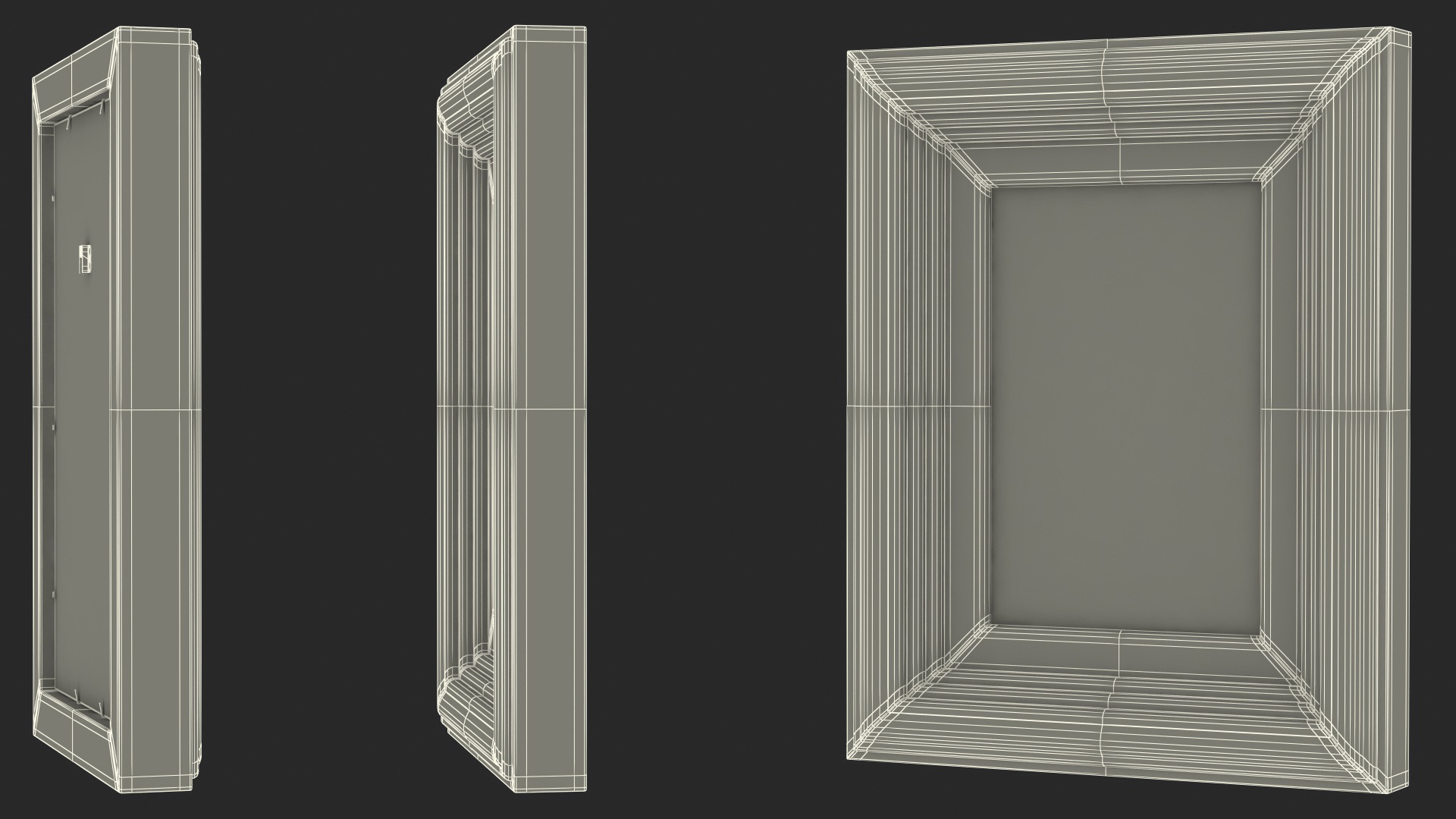3D model Vintage Ornate Frames Set
