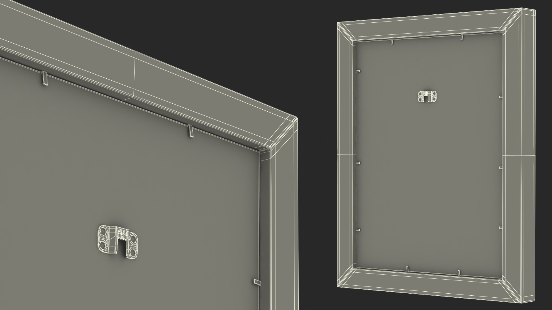 3D model Vintage Ornate Frames Set