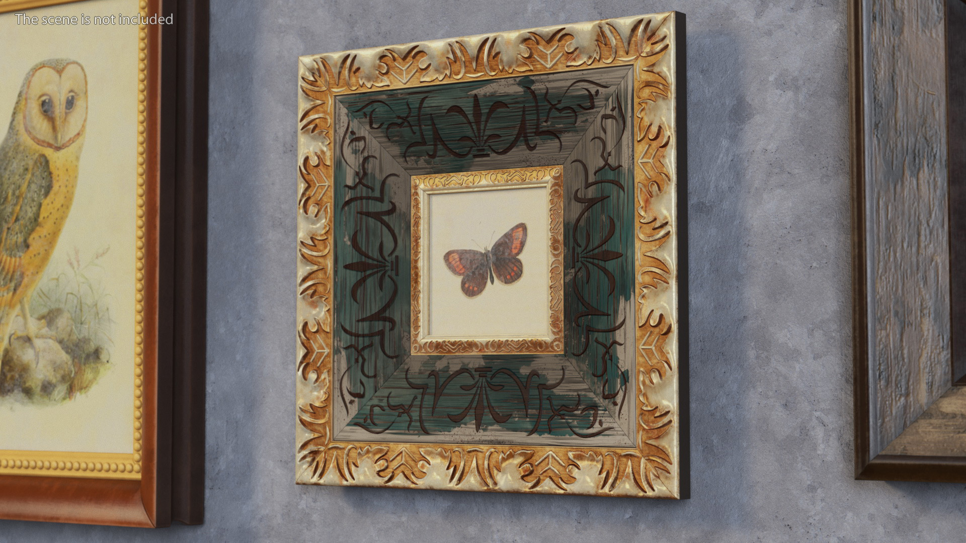 3D model Vintage Ornate Frames Set