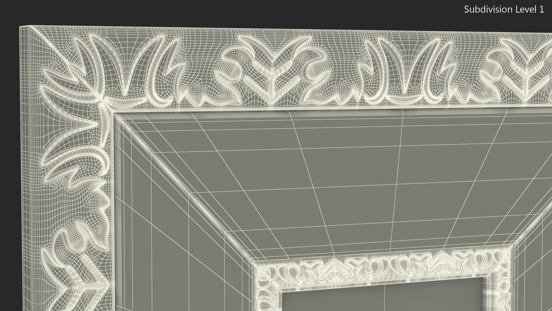3D model Vintage Ornate Frames Set