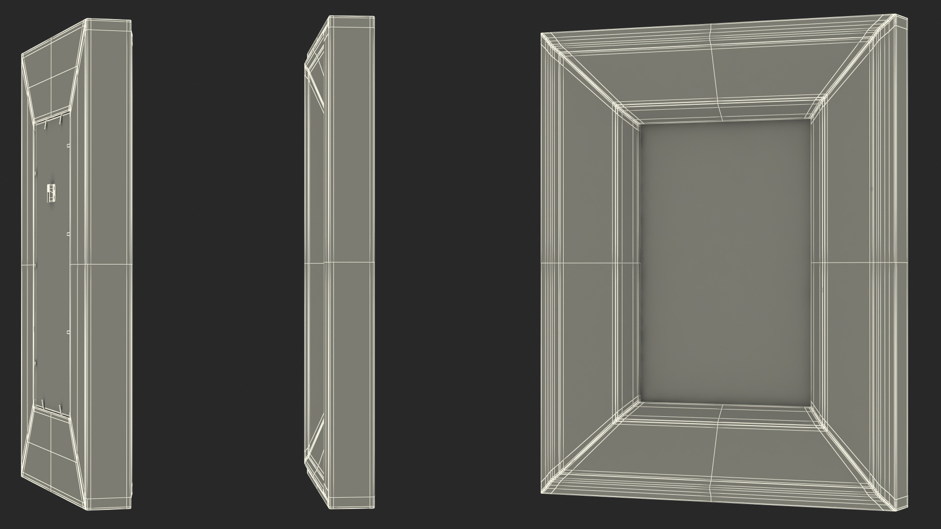 3D model Vintage Ornate Frames Set