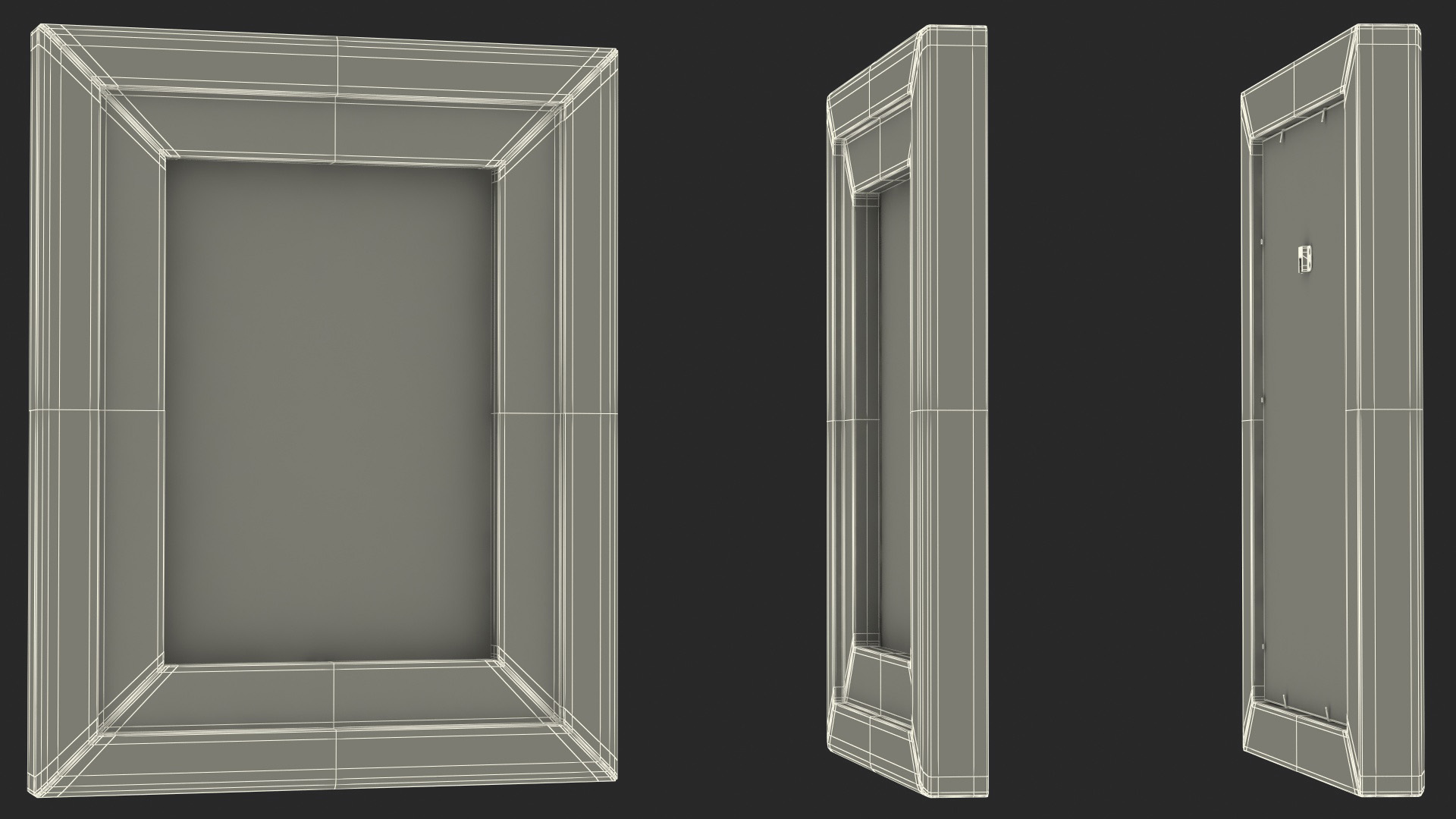 3D model Vintage Ornate Frames Set