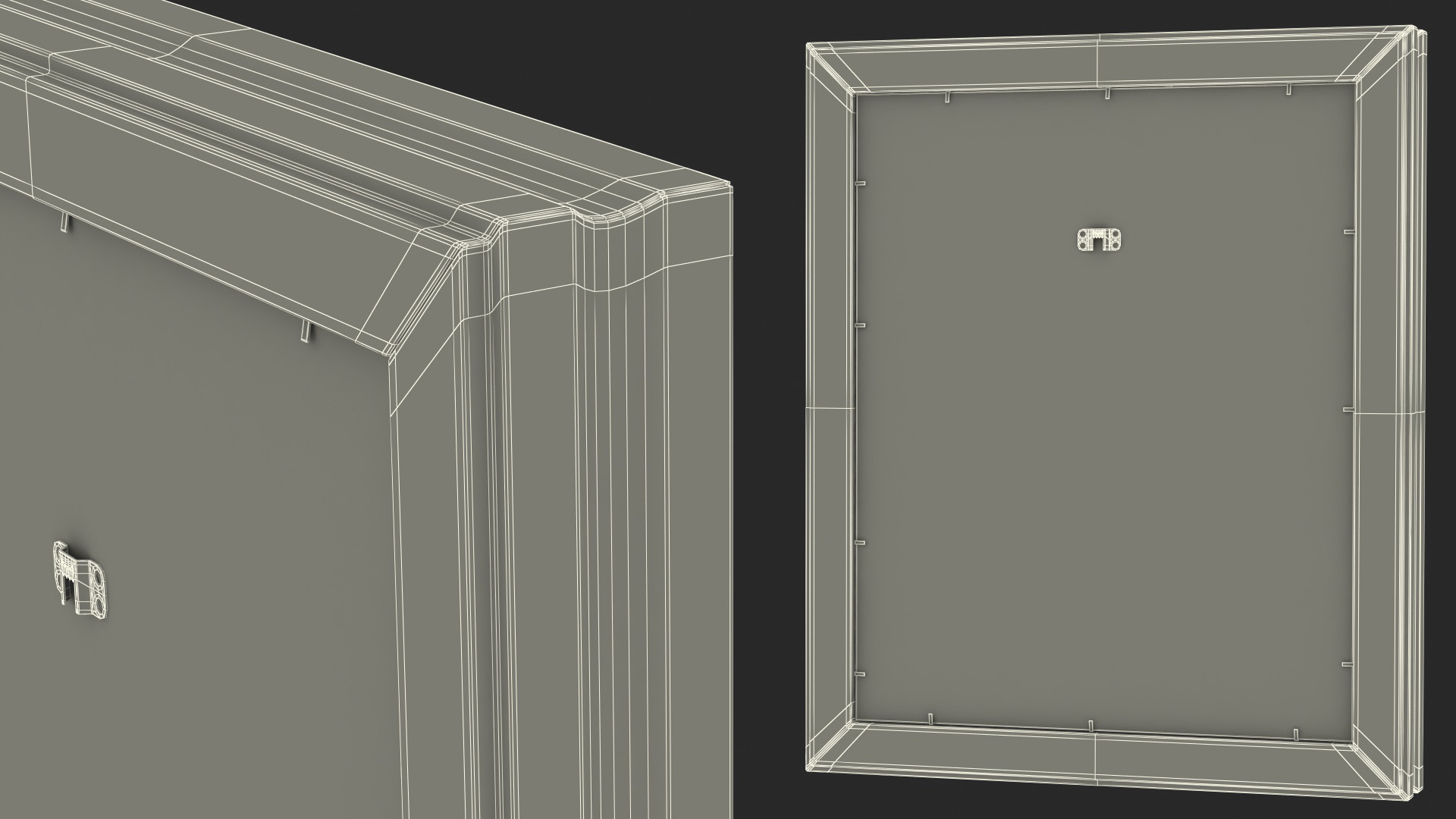3D model Vintage Ornate Frames Set