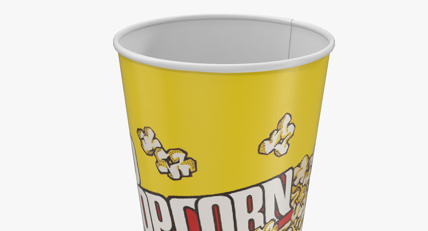 Empty Popcorn Cup 3D