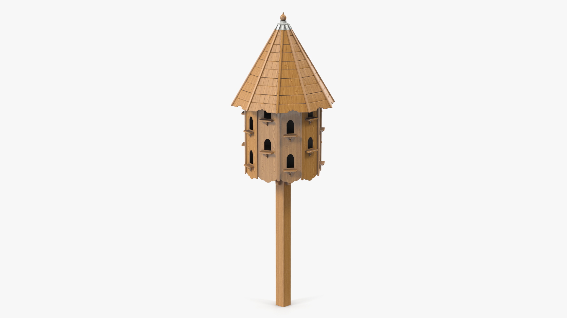 3D Large Wooden Dovecote for Twenty Nests model