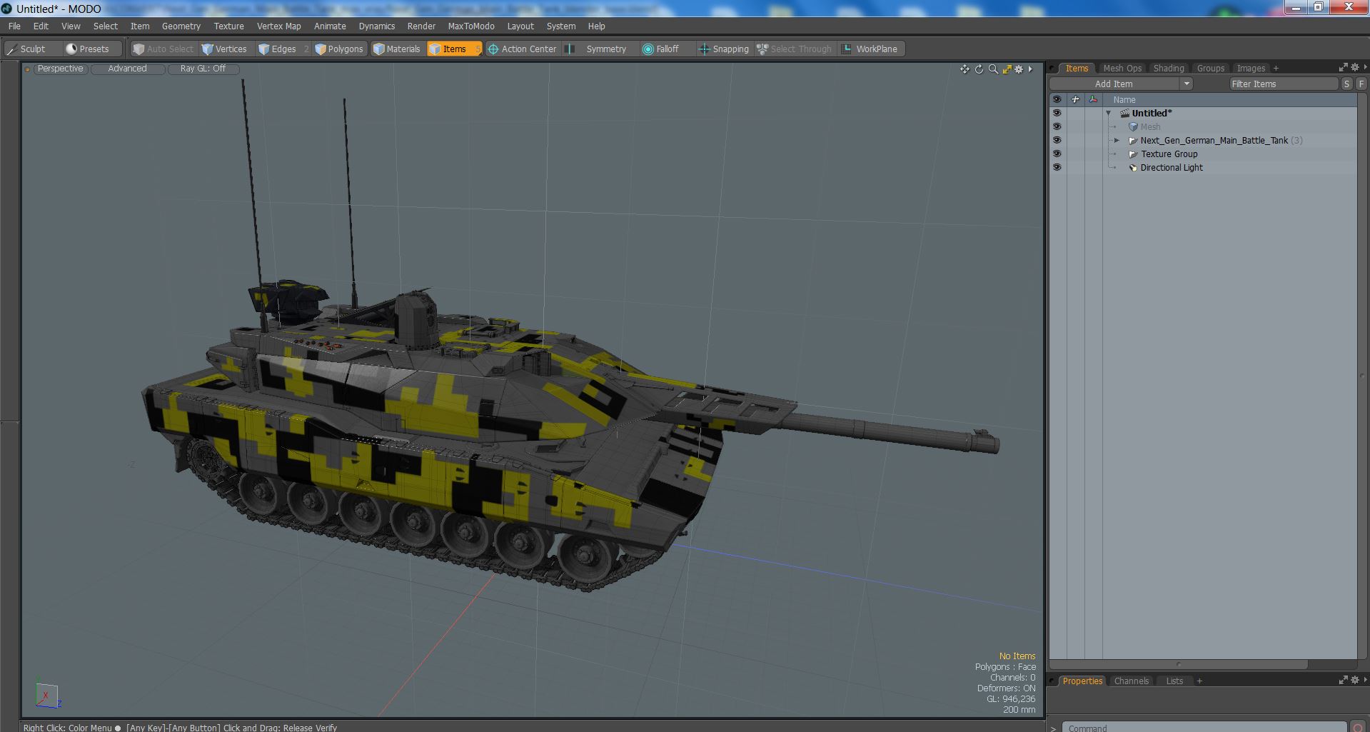 Next Gen German Main Battle Tank 3D