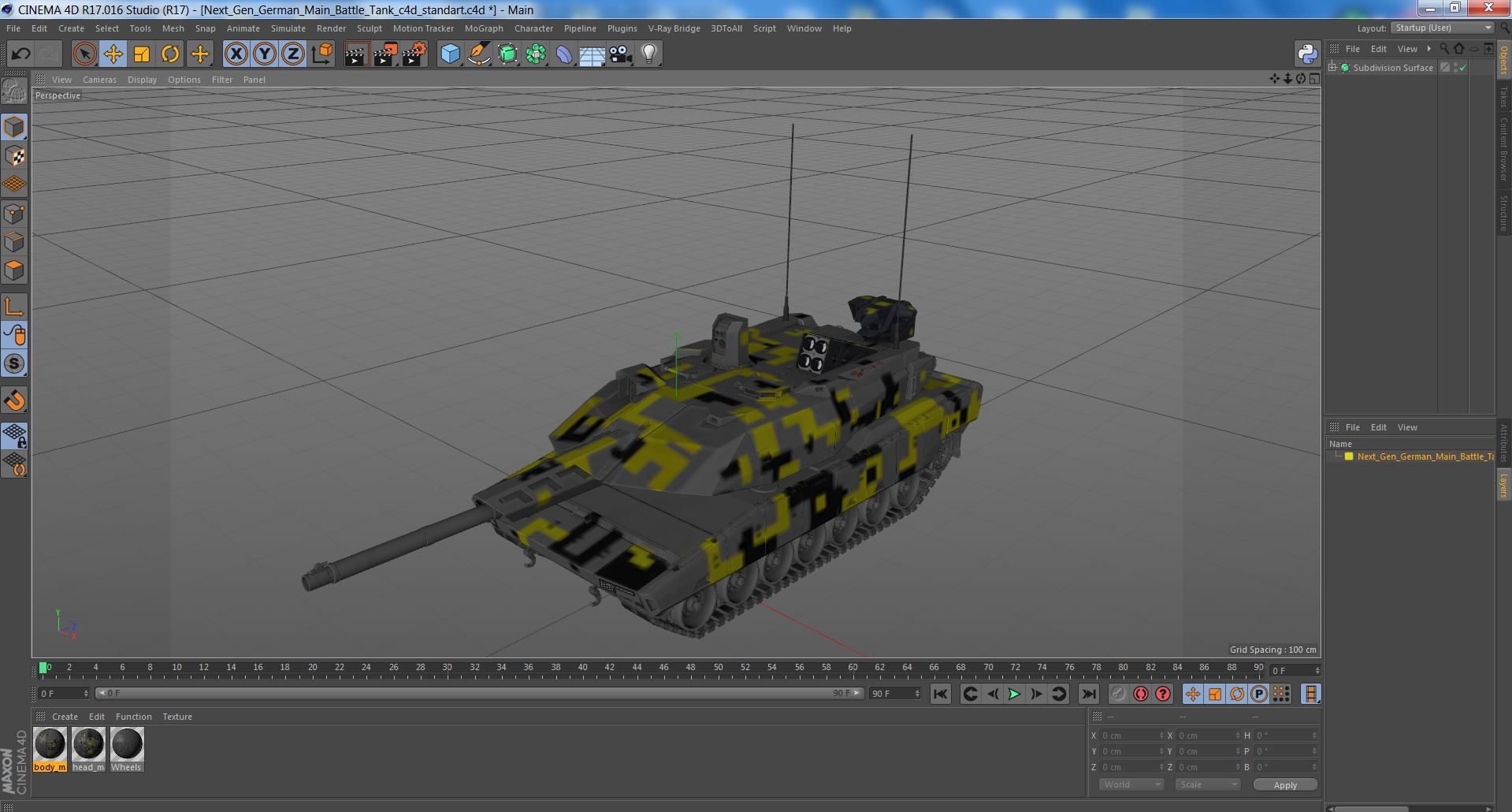 Next Gen German Main Battle Tank 3D