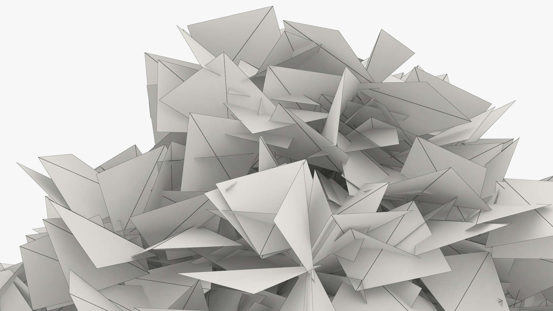 Low Poly Flowering Lilac Bushes Green, view 11