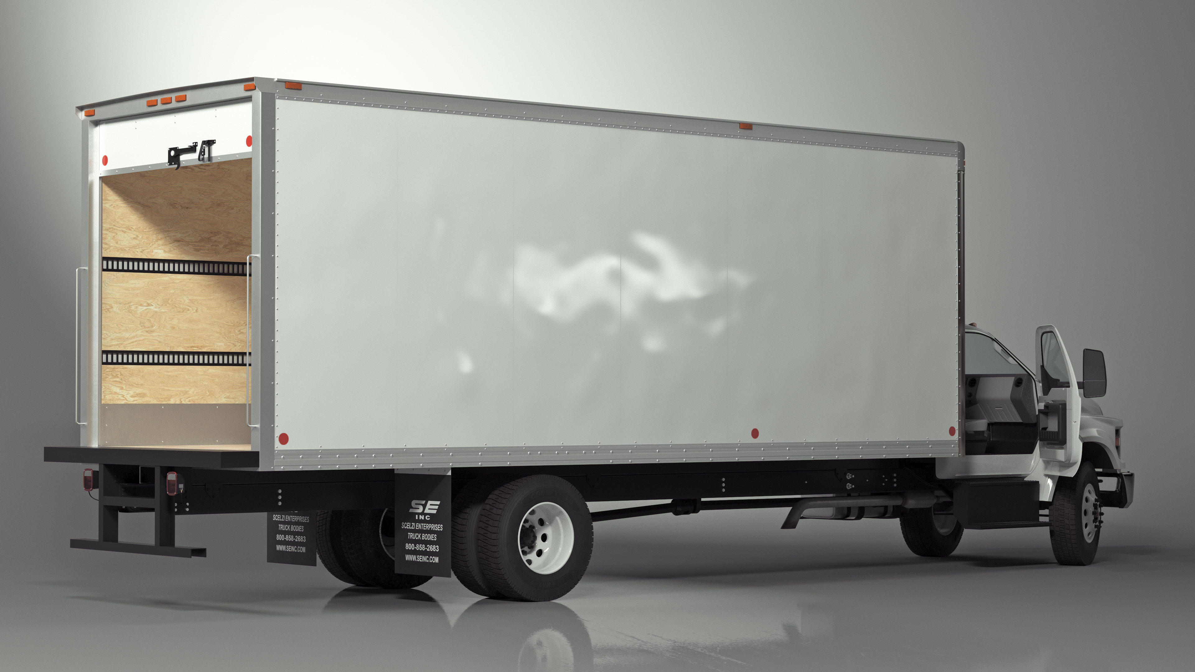 Ford F-650 Supertrack Cargo Rigged 3D model