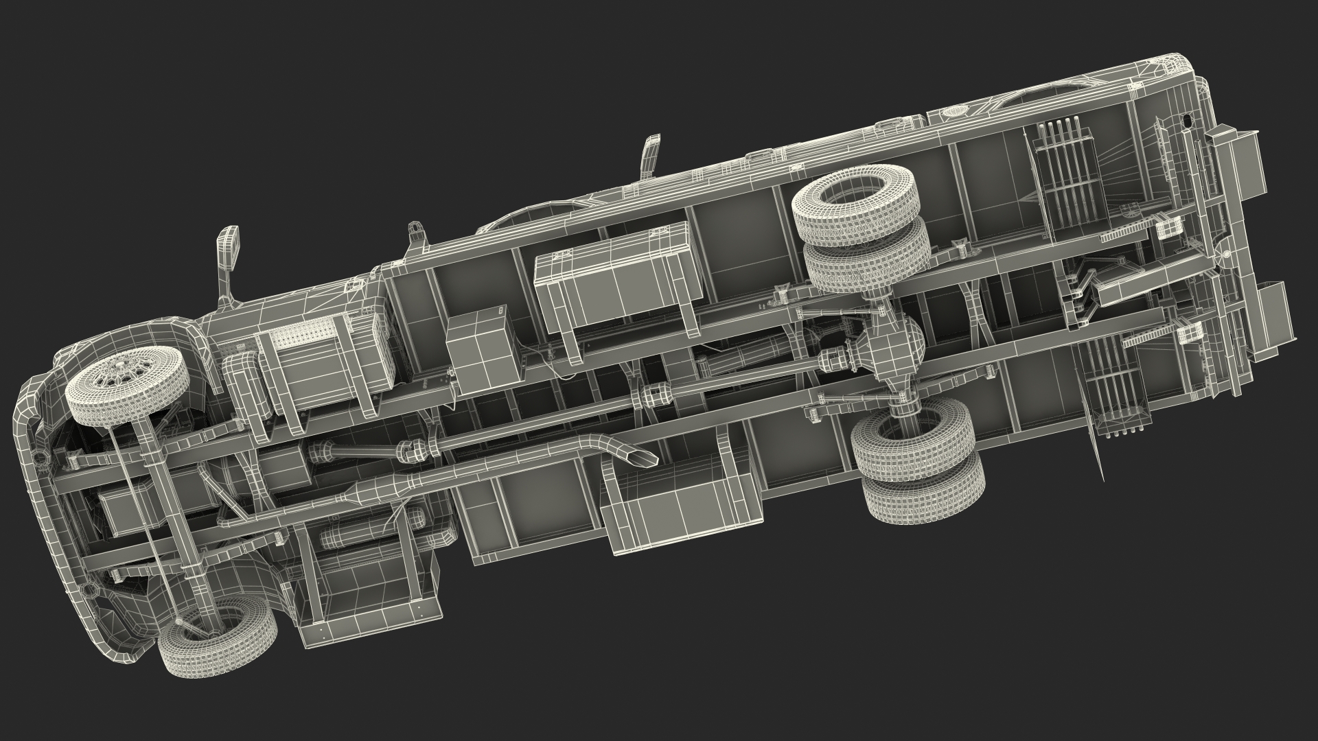 Ford F650 Tow Truck with Ford F 150 SuperCrew Rigged 3D