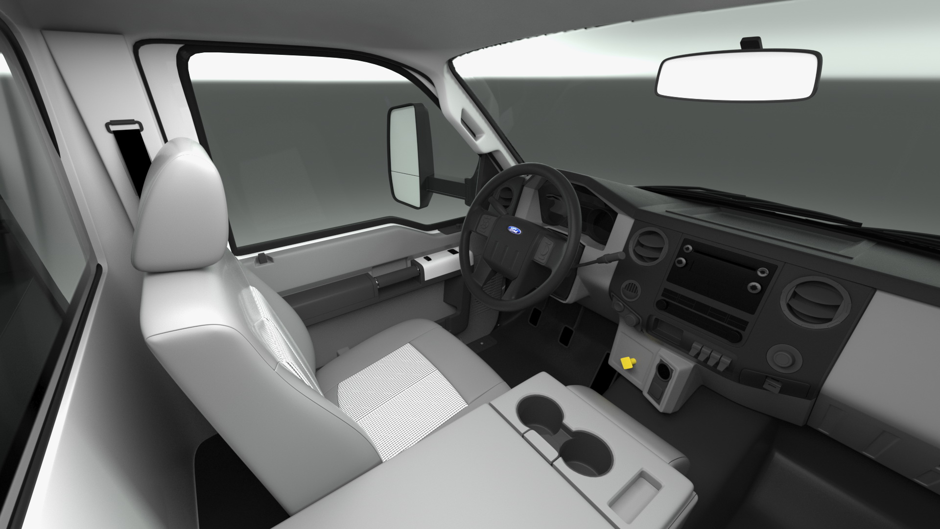 Ford F650 Tow Truck with Ford F 150 SuperCrew Rigged 3D