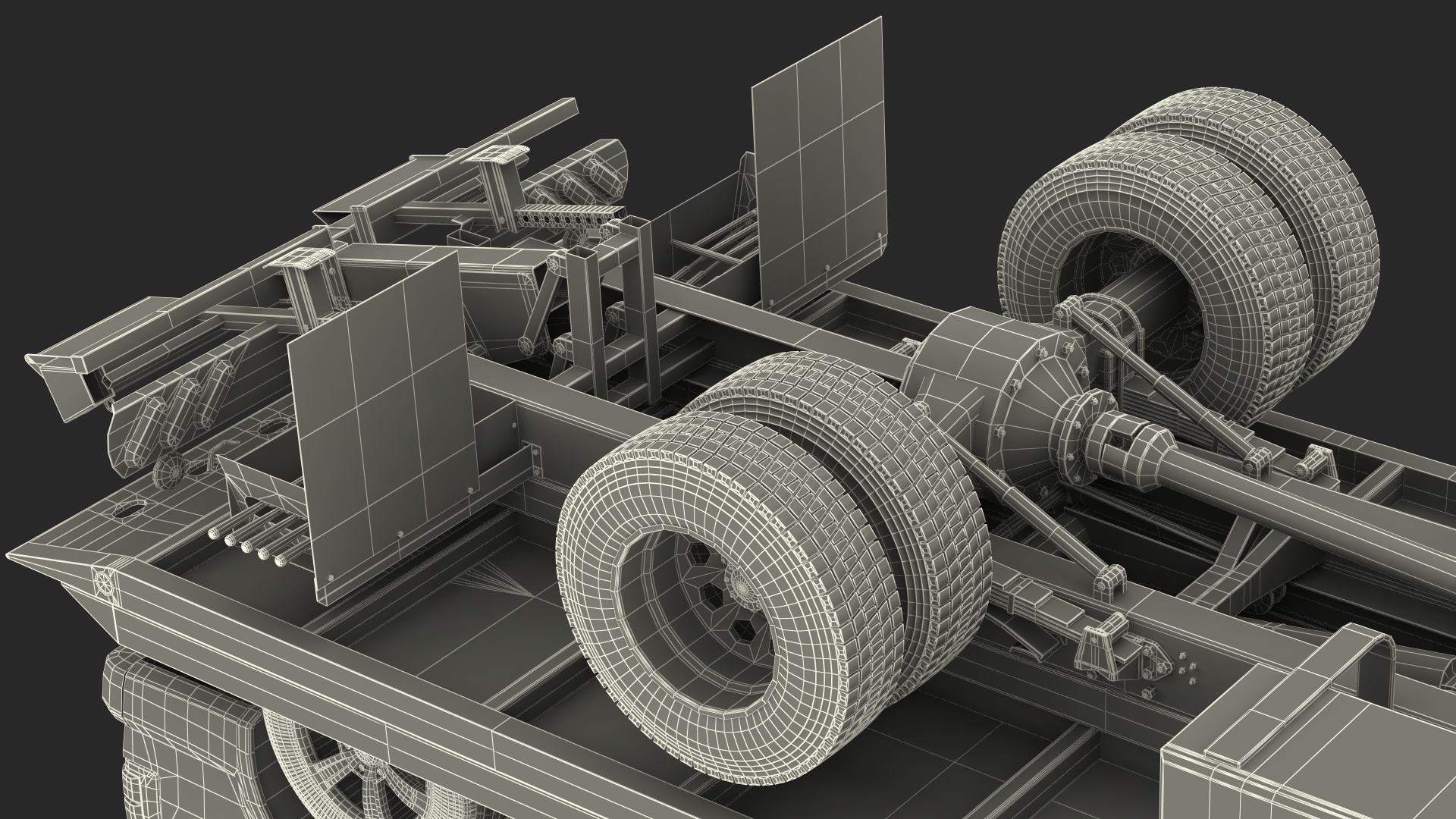 Ford F650 Tow Truck with Ford F 150 SuperCrew Rigged 3D