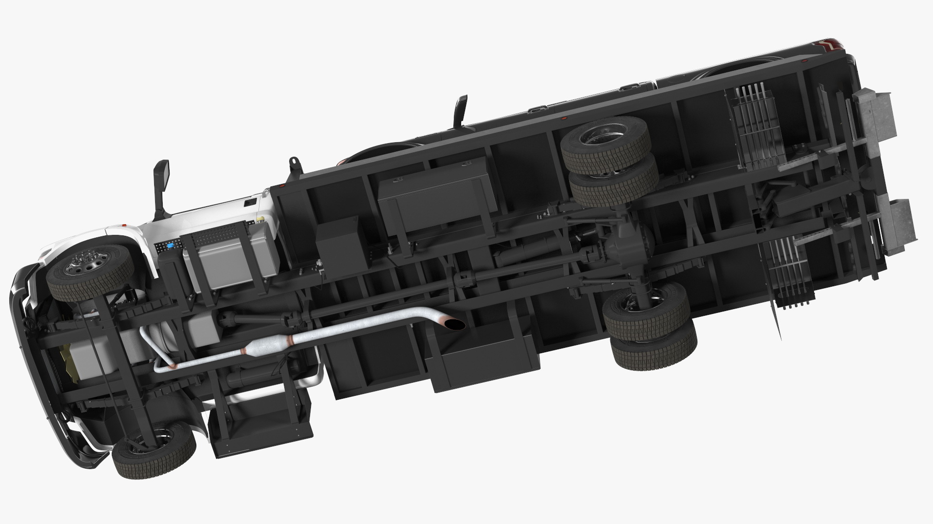 Ford F650 Tow Truck with Ford F 150 SuperCrew Rigged 3D