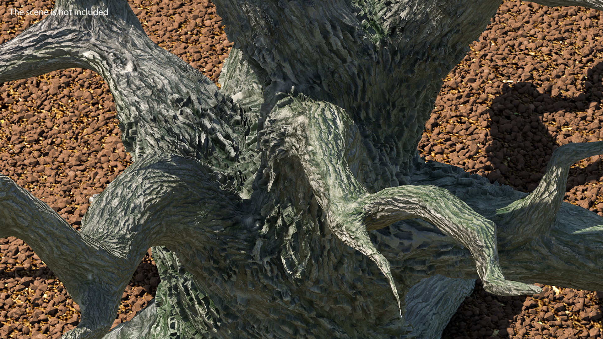 3D Spooky Old Twisted Tree model