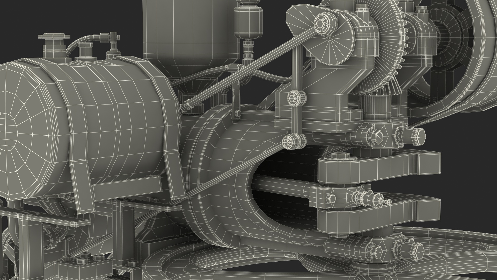 Two-Stroke Piston Engine 3D model
