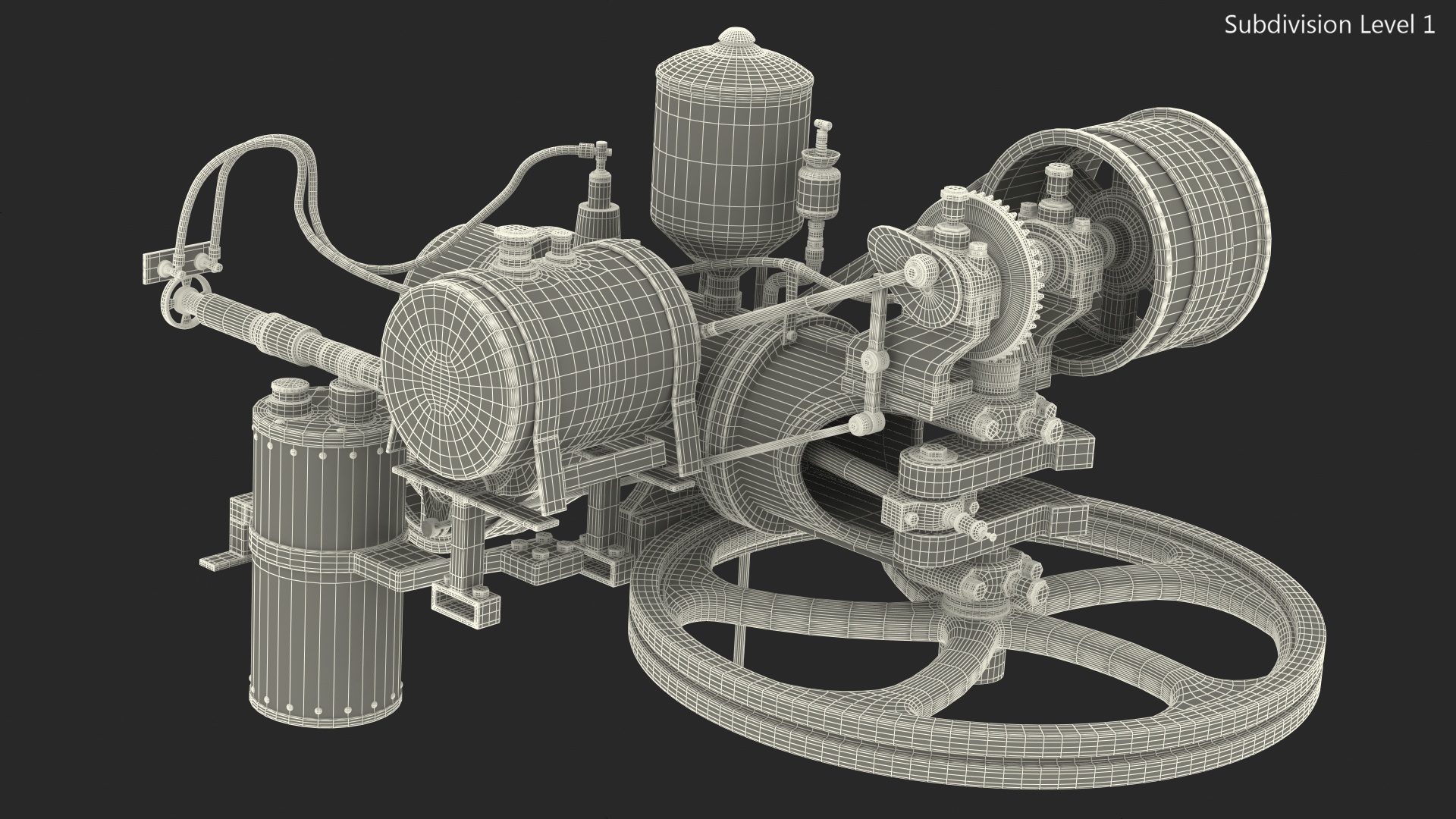 Two-Stroke Piston Engine 3D model