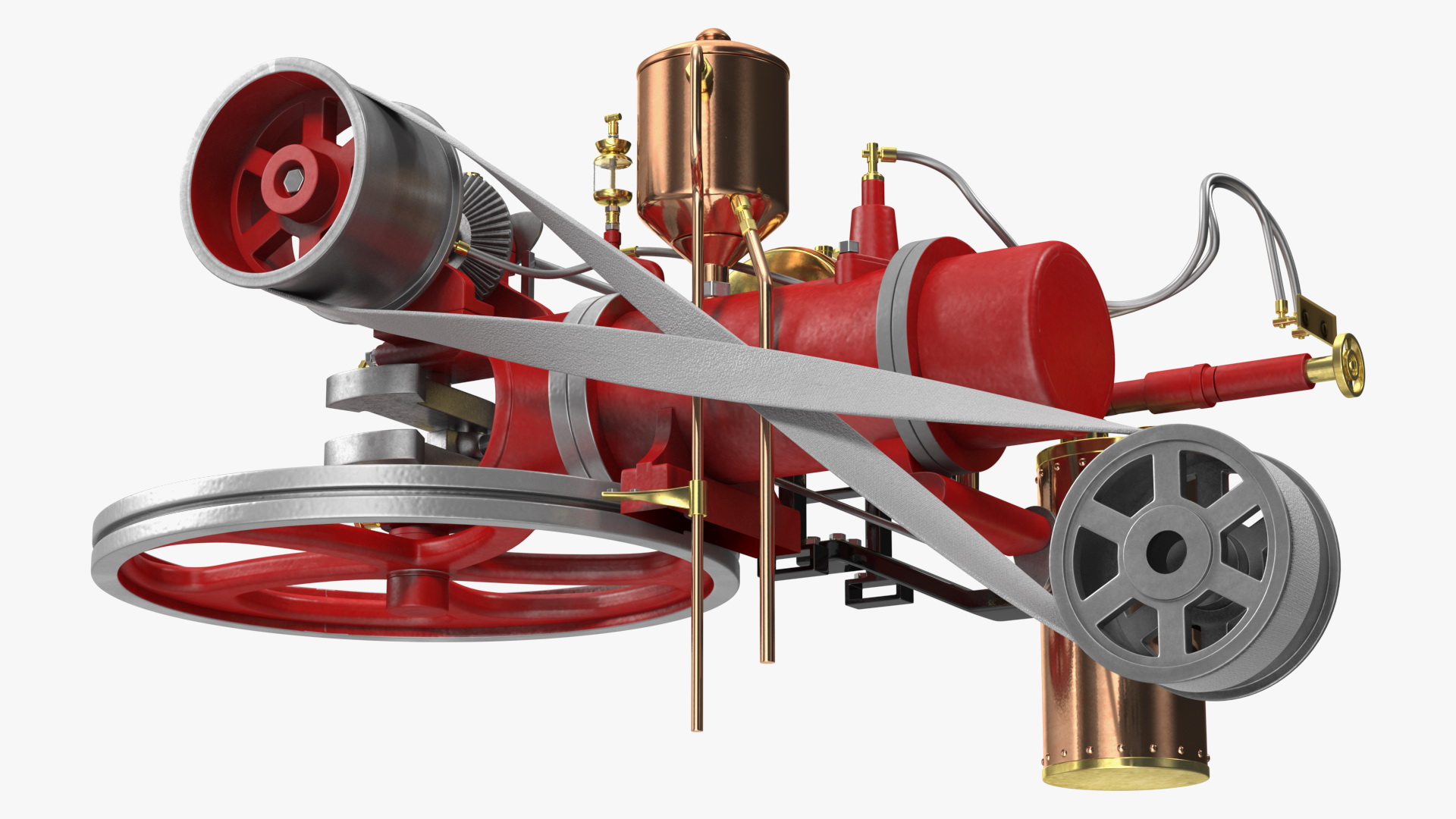 Two-Stroke Piston Engine 3D model