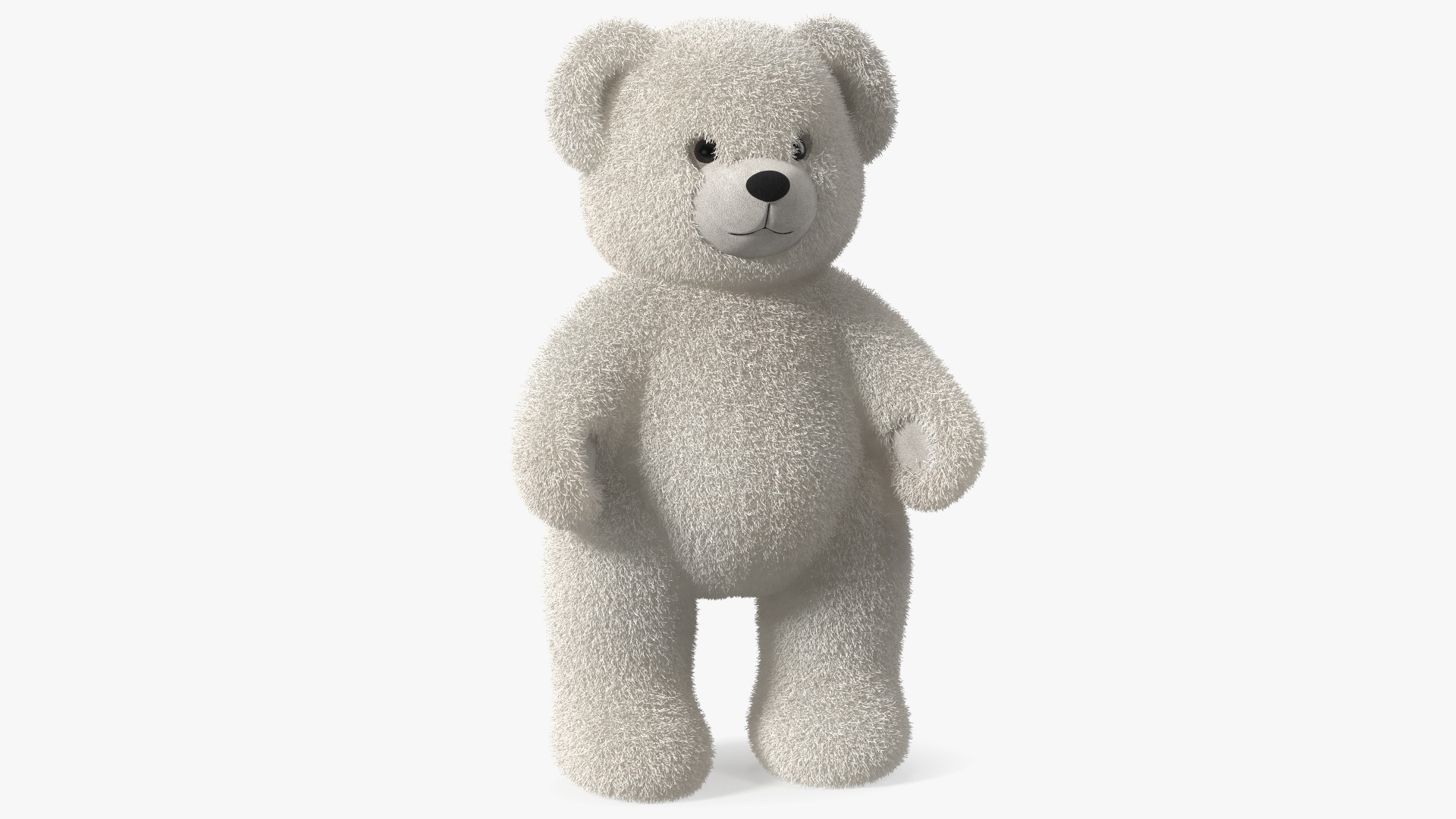 3D Teddy Bear Light Color Fur