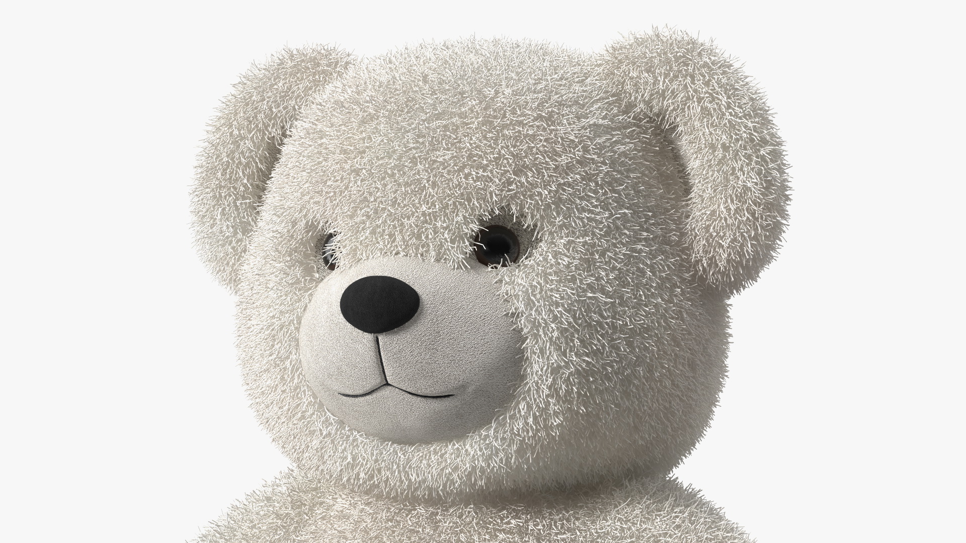3D Teddy Bear Light Color Fur